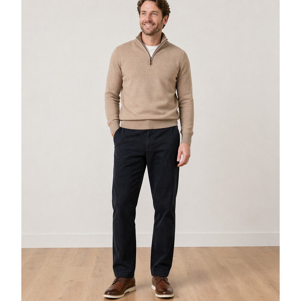 Ballin Relax Men's Flat front Size 38  Black Corduroy Chino  Pants